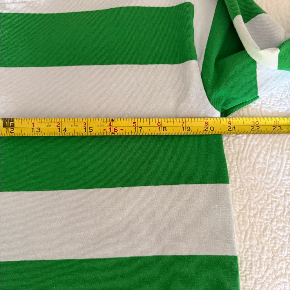J. Crew Green and White Top❗️ - Picture 5 of 7
